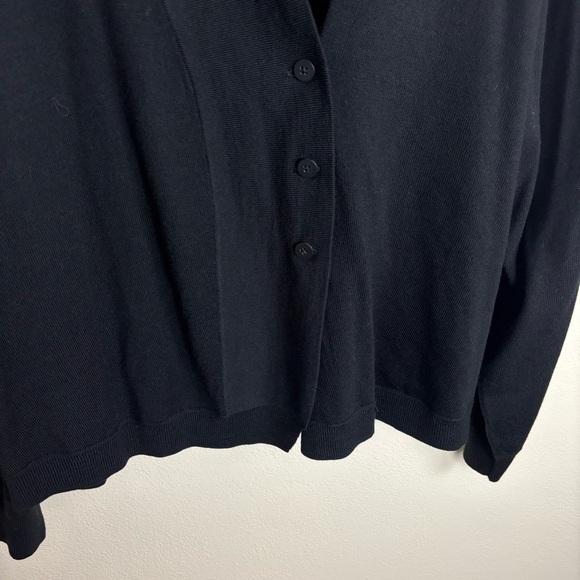 NWT Universal Standard Curve Cardi Cardigan Merino Wool In Black Womens Size 3XL - Picture 6 of 10